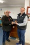 Andrew Davies receiving his Middlsex winners award