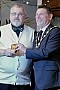 Phil James is presented with his Divisional winners trophy