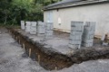 4th September 2019 - By day three, the tree stump has been removed and footings dug