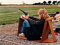 Sue Thomas using a flying machine