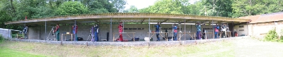 the 50m firing point looking from the target end