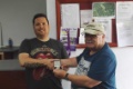 Jac Powles receiving his 1st place medal, presented by Kev Martin