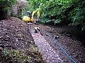 installing the gabions