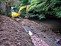 installing the gabions